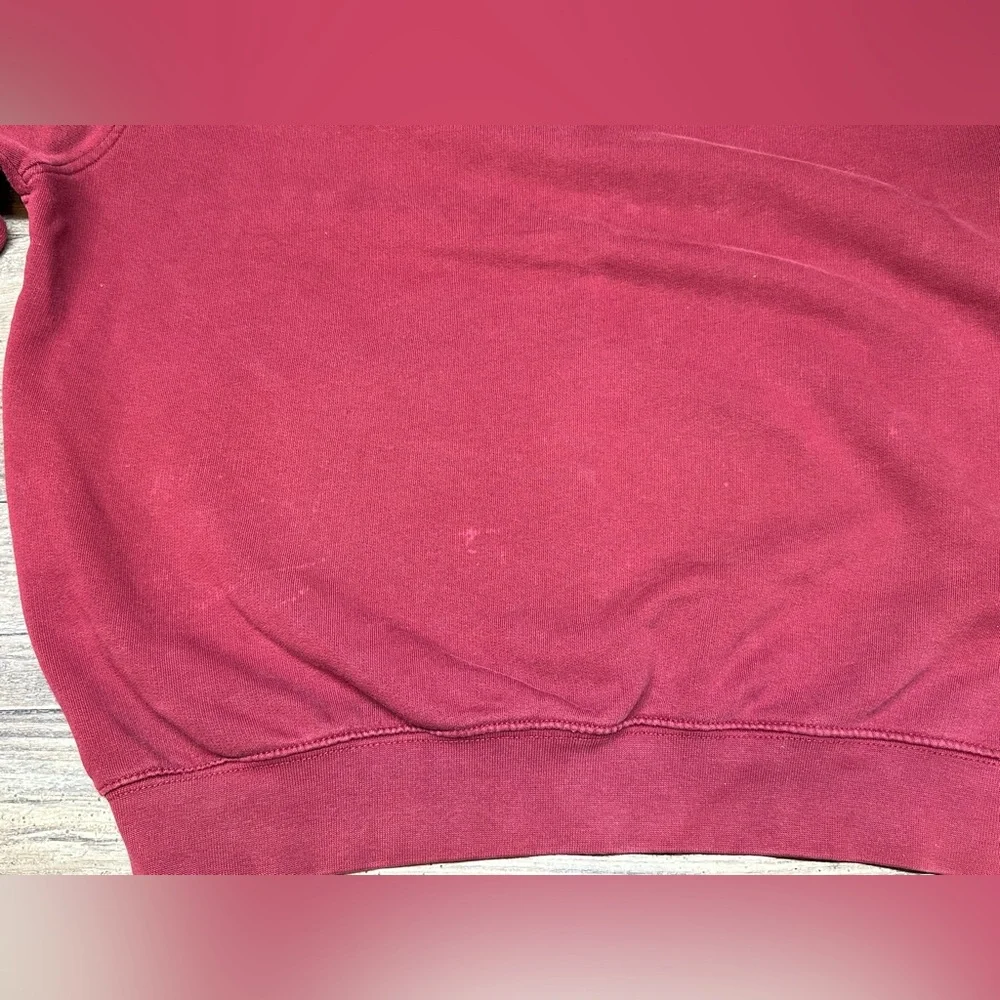 Nike Mini Swoosh Crewneck Sweatshirt Red Y2K Vintage Mens Large